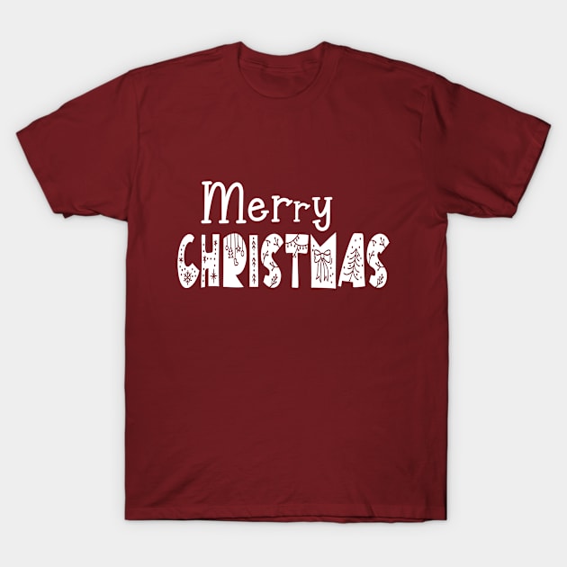 Merry Christmas T-Shirt by EleganceSpace